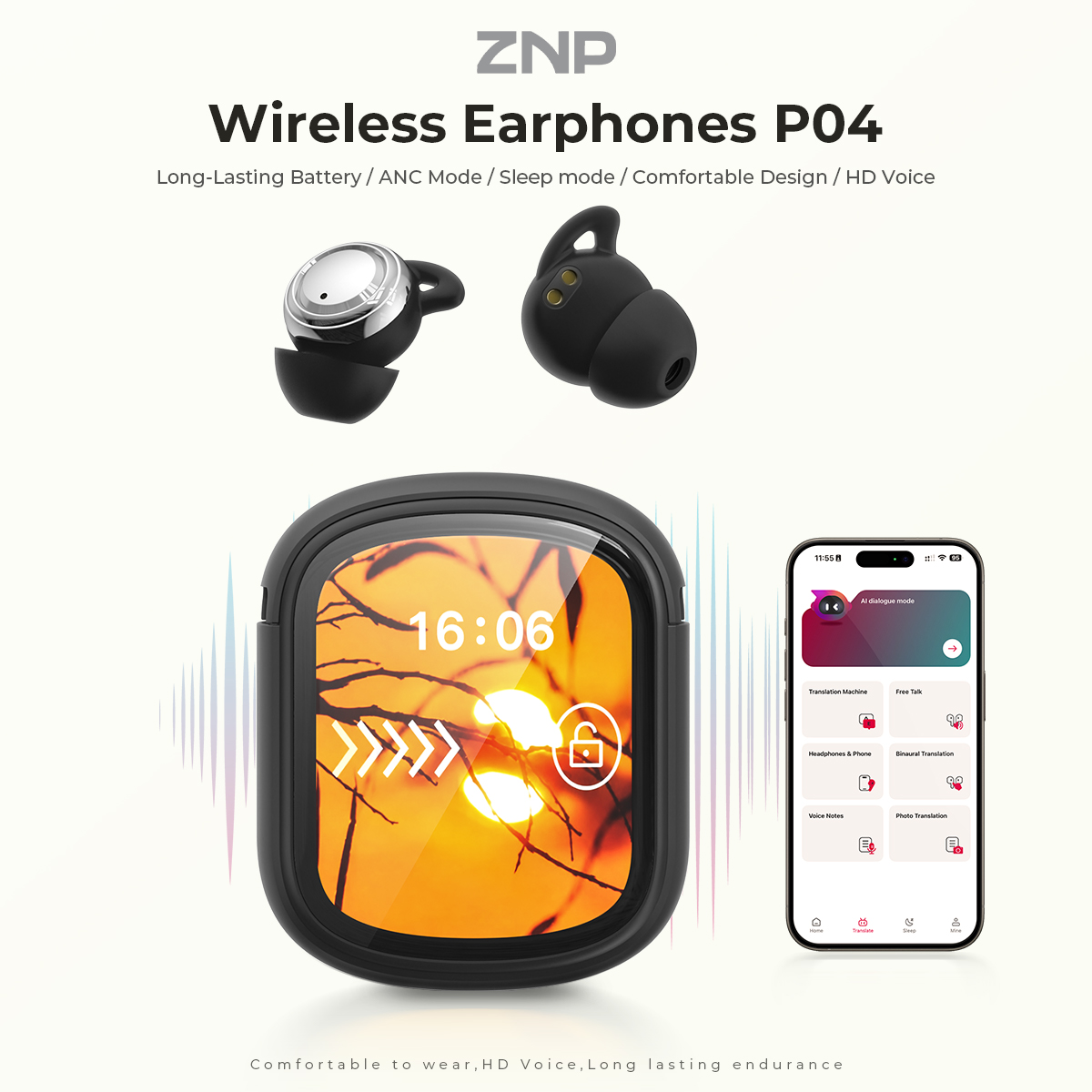 ZNP P04 Sleeping Aid Earbuds A - Usb C Earphone ulasan dan harga