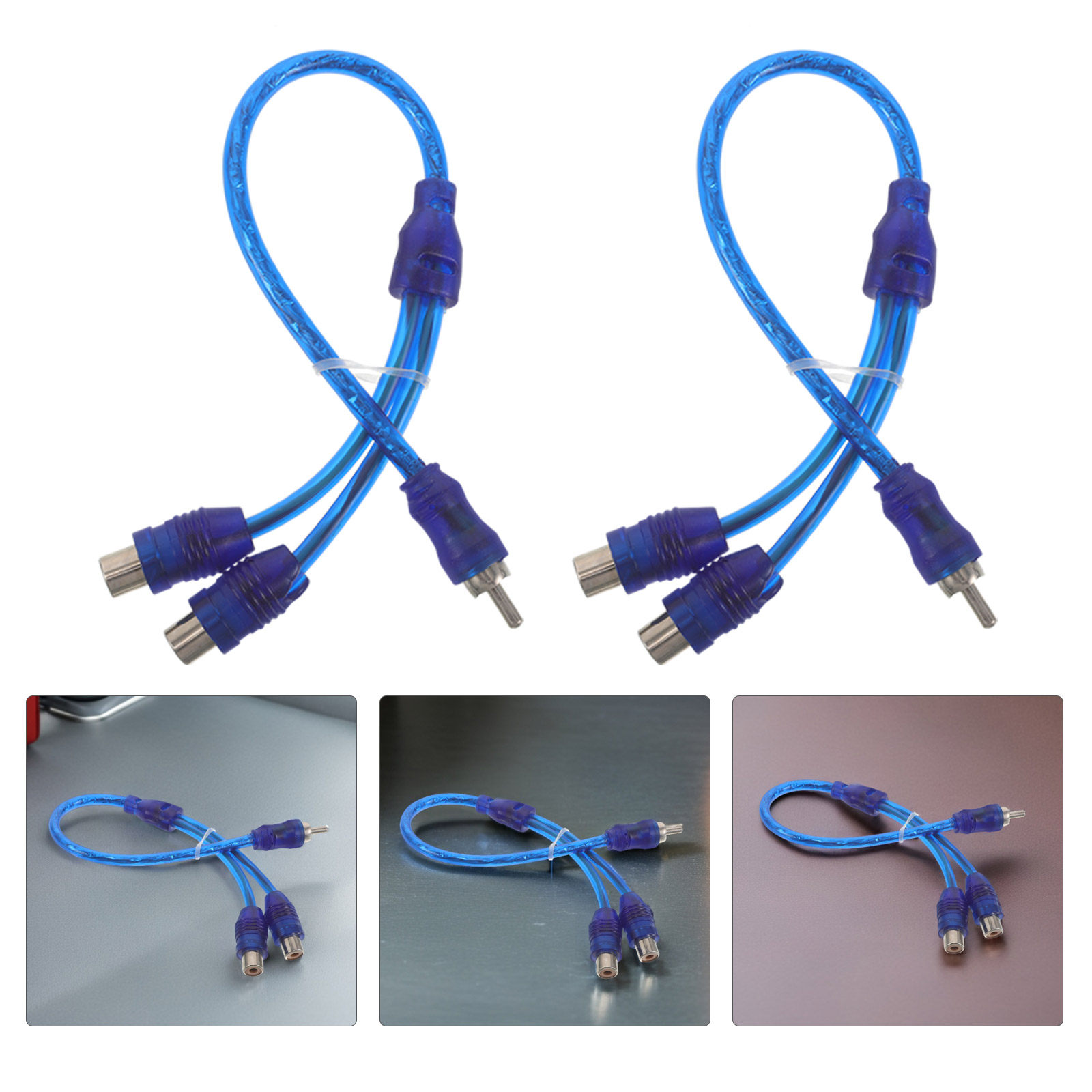 10Pcs Rca Y Splitter Cable 1 M - Audio Splitter Y ulasan dan harga