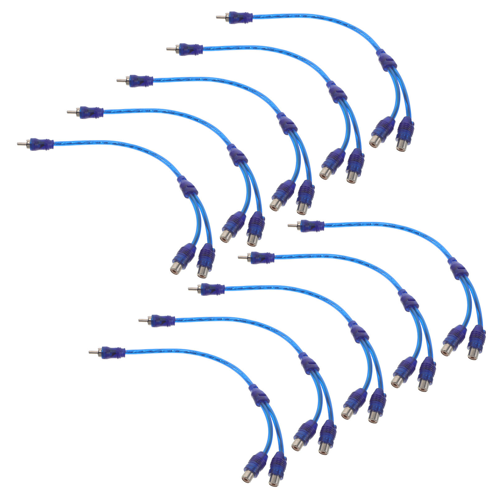 10Pcs Rca Y Splitter Cable 1 M - Audio Splitter Y ulasan dan harga