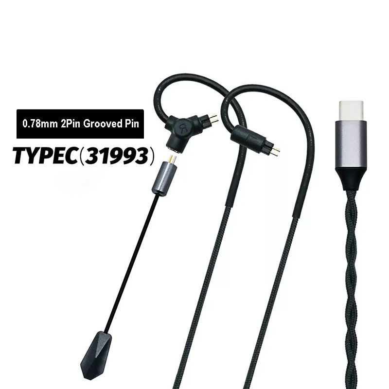 0.78 QDC MMCX Gaming Earphone  - Usb C Earphone ulasan dan harga